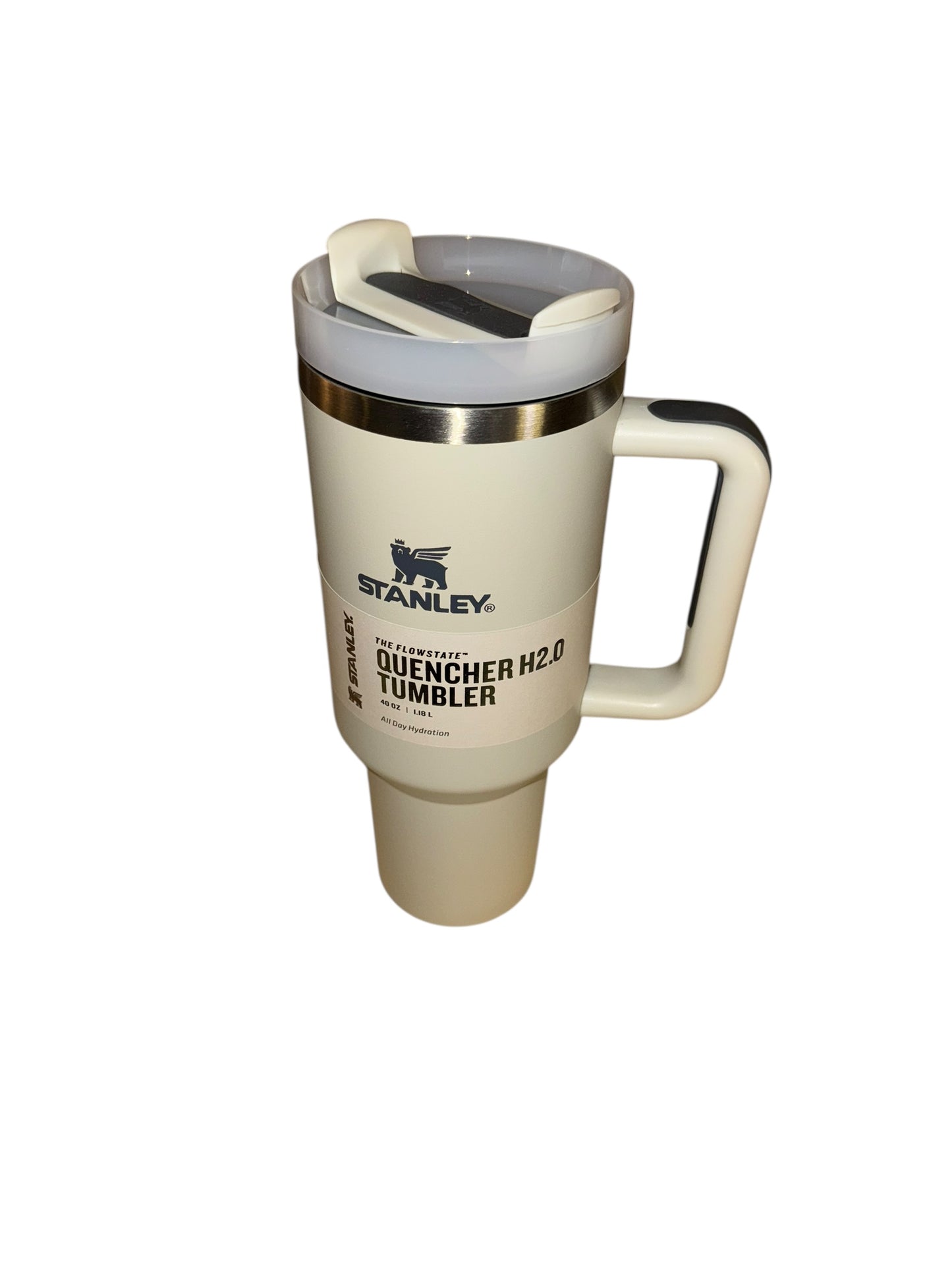 Stanley Quencher Tumbler – Stainless Steel Insulated Water Cup | Hot & Cold for 12 Hours | Leakproof Lid, Aluminum Straw & Handle