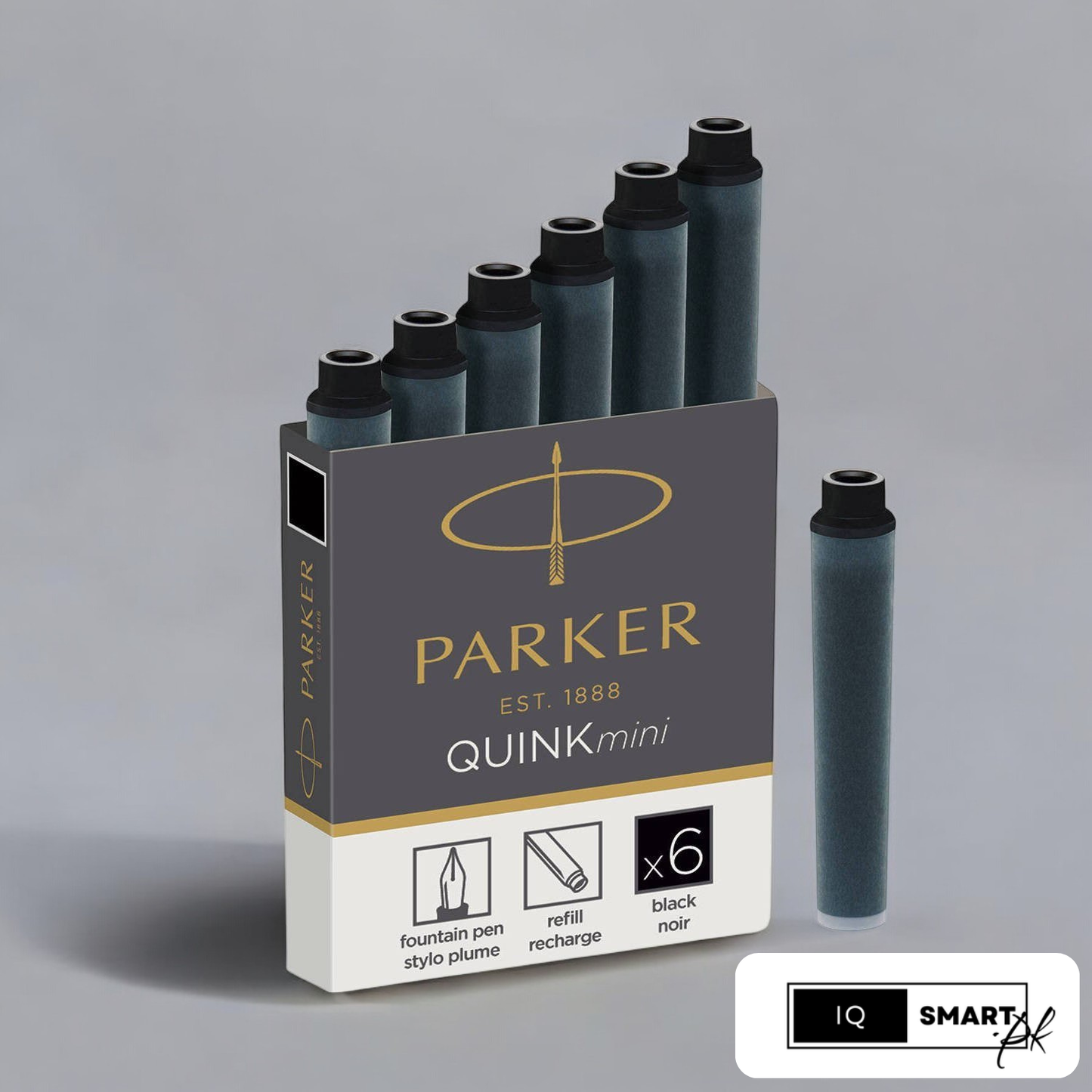 Buy parker fountain pen quink flow ink cartridge refill pack online from iqsmart.pk in pakistan