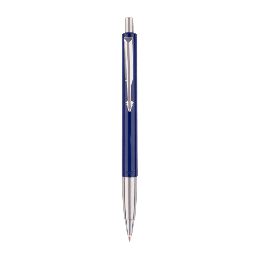 Buy blue ball point parker vector standard pen with chrome trim from iqsmart.pk in Pakistan