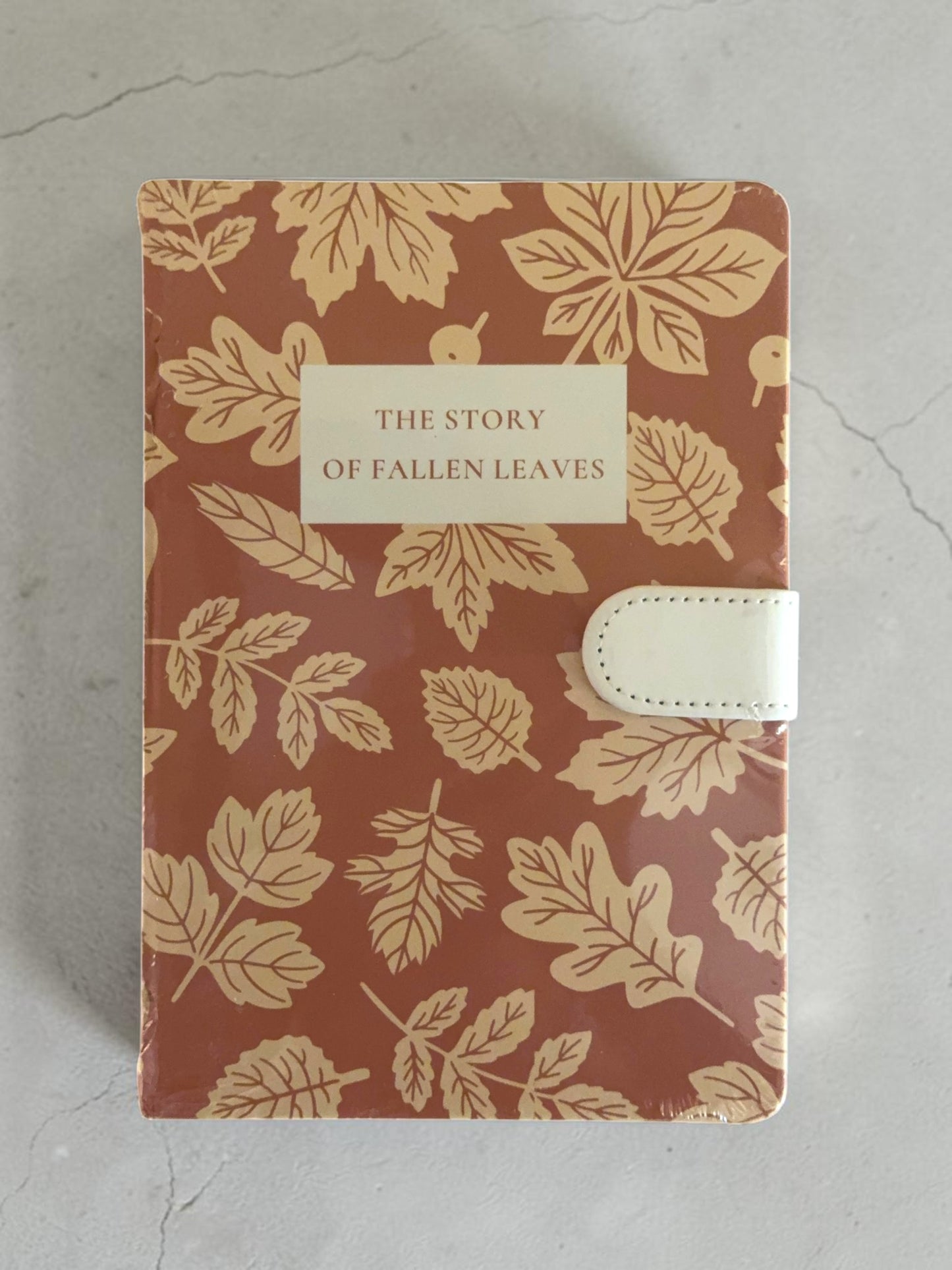 Story of Fallen Leaves Premium Hardcover Notebook Collection – Floral Design Journals with Button Strap