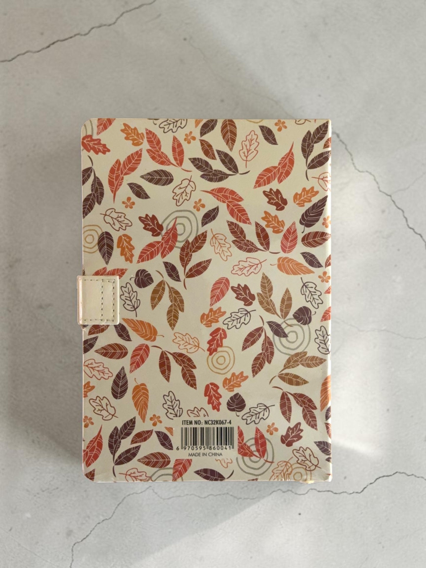 Story of Fallen Leaves Premium Hardcover Notebook Collection – Floral Design Journals with Button Strap